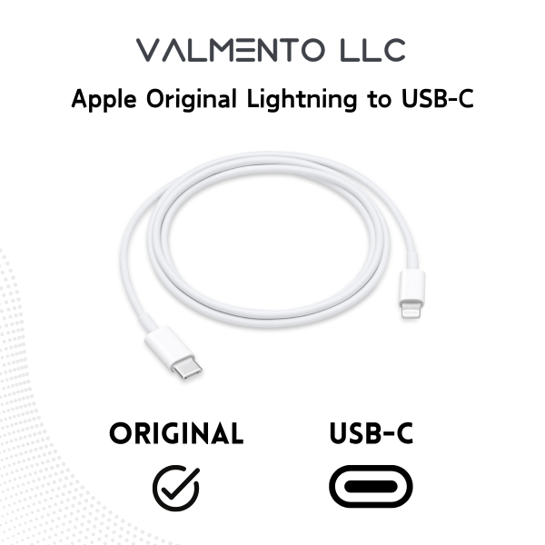 Apple Original Datenkabel Lightning auf USB-C MQGJ2ZM/A, 1m (Polybag)